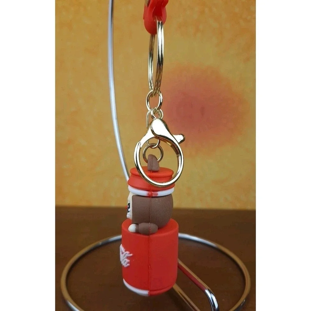Labubu In Coca‎ Cola Can 3D PVC Keychain Backpack Clip 8